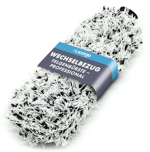 LICARGO® Mikrofaser Bürstenbezug - Wechselbezug für die Mikrofaser Felgenbürste Professional - Maschinenwaschbar bei 40°C - Einfach zu wechseln - Ideal für hochwertige Felgen