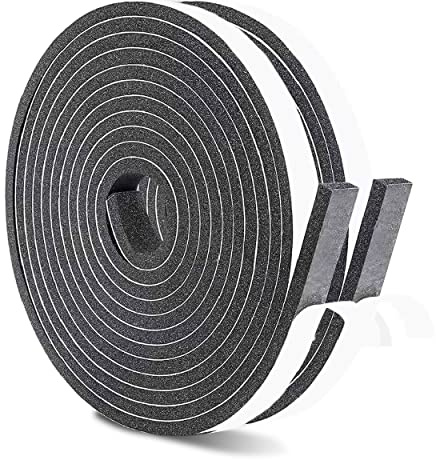 Dichtungsband Selbstklebend für Türen Fenster, 12mm(B) x6mm(D)/10m(L) Schaumstoffband Türdichtung Fenster, Dichtungsband Fenster, Gummidichtung für Kollision Siegel Schalldämmung