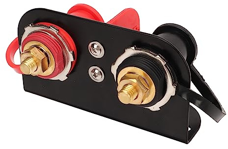 Remote Batterieklemmen Bequem zu verwenden, Auto ladestapel Kupferkernbuchse Messingmutter Ca. 32 mm Bolzenkapp, 250 A Sicherheitslasche für Autos Boote Freizeitfahrzeuge Traktoren
