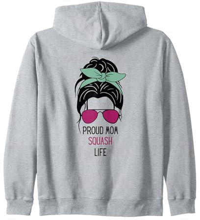 Squash Mom Outfit Squash Design und Geschenk Muttertag Kapuzenjacke