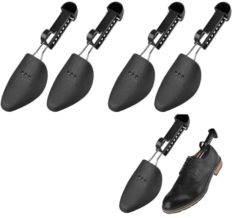 2 Pares Hormas Zapatos Ajustables 25-32cm Soporte Moldeador Hierro Plástico | Ensanchador Zapatillas Deporte Botas Hombres Mujeres Almacenamiento Viaje