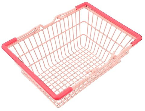 MAGICLULU Mini Handheld Shopping Basket with Handle, Colorful Portable Grocery Storage Basket 18x13.5x9cm for Makeup and Desktop Organization