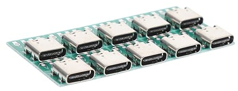 QUMIIRITY USB Type-c 3.1 Female Connector Pcb Converter Board 10pcs with Zinc Alloy Material USB C Female Adapter Board for DIY Design and Smoother Transmission for Data Cable Splitter