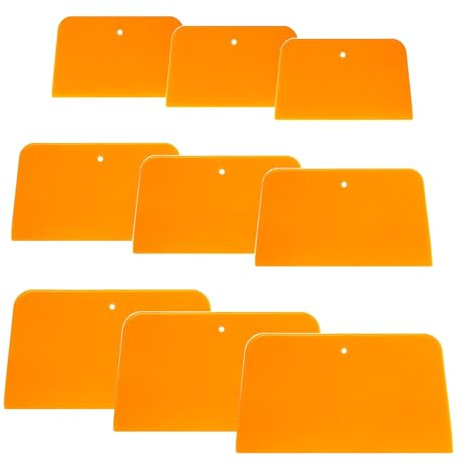 HUAZIZ 4/5/6 zoll Malerspachtel, 9 Stücke Malerspachtel, Kunststoff Spachtel Set, Karosseriespachtel, Auftragen Spachtel Spachtel Werkzeug Flächenspachtelsatz Präzises Arbeiten Für Spachtelmasse