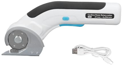 Cordless Electric Scissor Rechargeable Cardboard Box Cutter with Safety Lock for Blanket Carpet Curtain Leather
