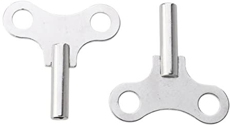 Angoily 2stücke Teiliges Stahl Uhrenschlüssel Robustes Metall Aufziehwerkzeug Für Antike Wanduhren Praktische Uhr Reparaturhilfe Gängiges Kaliber Silber Für Heim Und Werkstatt