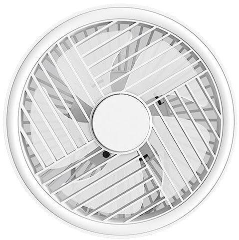 Pocoiau Ventilador de escritorio recargable para camping, ventilador de mesa, ventilador de 3 engranajes, ventilador de escritorio silencioso con batería incorporada, 1500/2400 mAh