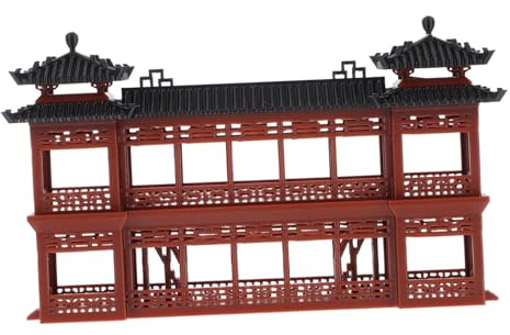 Cabilock Chinois Miniature pour Jardin Et Décoration De Maison Modèle De Couloir Antique Plastique Architecture Asiatique Miniature