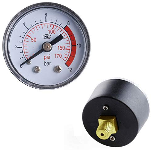 Upgrades Y40-01 Pressure Gauges Pressure Meter Precisions Measurement Ranges of 0-12/0-170 for Best Performances Tire Pressure Gauges Air Car Motorbike Tyre Water Fuels Oil Bike Digital Bikes Air