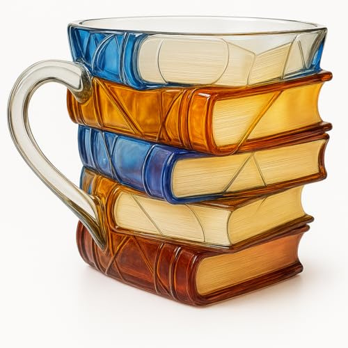 Stayins 3D bokkopp glas book mug bokkopp glas böcker kopp