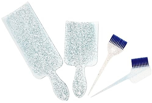 Mobestech Planche de Teinture Cheveux Professionnelle Bleue pour Salons et Particuliers Outil de Coloration Pratique pour Mèches Racines et Protection Du Chevelu