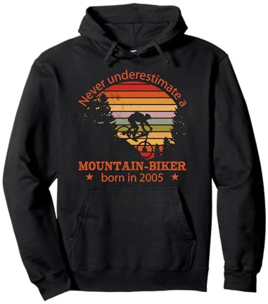 MTB Bike Ciclista Mountain-Biker Nacido 2005 Cumpleaños Bici Sudadera con Capucha
