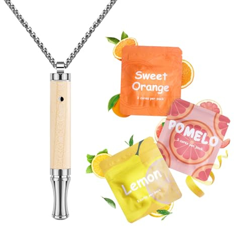 ASTOFLI Quit Smoking Breathing Necklace for Adults: Adjustable Air Outlet Breathing Necklace to Quit Smoking - Air Inhaler Stop Smoking Aids Fidget for Stress Anxiety Relief Smokless Inhaler