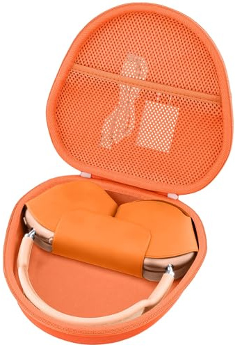 Khanka för Apple AirPods Max 2/AirPods Max trådlösa over-Ear-hörlurar hårt skalfodral, endast fodral (orange)