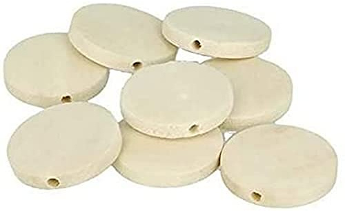 Artemio 18 perles plates en bois 25 mm