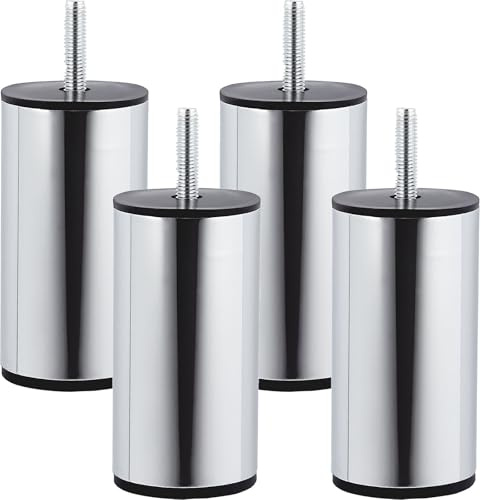 SOTECH 4er Set Möbelfüße UNIFORM Ø 50 / H 100 mm Chrom poliert