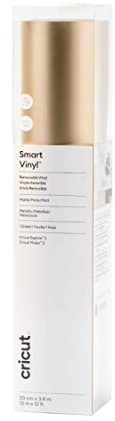 Cricut Matt-Metallic-Smart-Vinyl, abnehmbar (3,6 m), Champagner