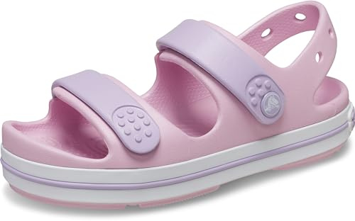 Crocs Crocband Cruiser Sandal T, Sandali Unisex - Bambini e Ragazzi, Ballerina Lavender, 25/26 EU