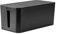 RICOO Scatola per cavi Z2301-B, organizer per cavi, 23,5 x 11,5 x 12 cm, scatola per nascondere ciabatte, adattatori e cavi, raccoglitore cavi, nero