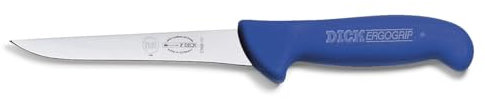 F. DICK Ausbeinmesser Steif / Metzgermesser ErgoGrip (Klinge Messer 15 cm, Messerstahl rostfrei, 56 HRC) - 82368152, Blau