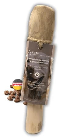 Zoys Kaffeeholz für Hunde - Natürlicher Kauknochen für Hunde in 5 Größen - Kaustab für Zahnreinigung & Zahngesundheit & nachhaltige Beschäftigung - Hundezubehör langlebig & risikoarm (M, 1, stück)