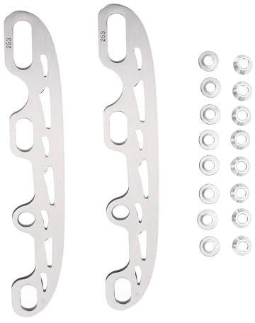 2 Sätze Schlittschuhe Skating-Schuh-klingen Ersatzklingen Für Hockeyschläger Outdoor-Rollschuhe Skating Soakers Reparatur Teil Rostfreier Stahl Kugelmesser Aluminiumlegierung