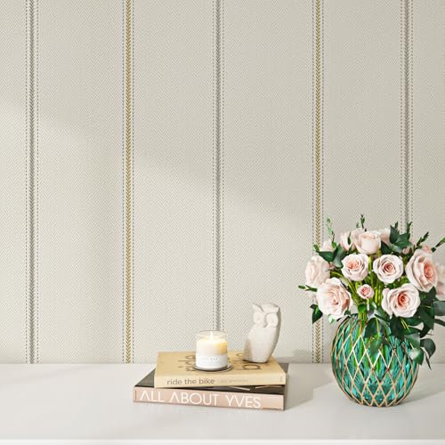 Livelynine Carta da parati autoadesiva beige boho pellicola adesiva per mobili beige, motivo per camera da letto, soggiorno, tessuto impermeabile, per mobili, autoadesiva, per armadio, 40 cm x 2 m