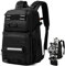 RUCYEN Skateboard Backpack, Laptop Backpack with USB Charging Port, Fits up to 15.6 Inch Laptop, for Travel, New-black, 15.6, Sports