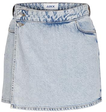 JACK&JONES JXGRETA HW Denim Skort DNM, Ljusblå denim, XS