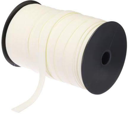 QUARKZMAN 1/2 Zoll Doppelfalz Schrägband Polyester kontinuierliches Schrägband für Nähen, Säumen, Quilten, Einfassen von Handarbeiten (Beige 100 Yards)