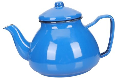 Cabilock Caldera De Esmalte Tetera Jarras Hervidor De Agua Con Silbido Infusor De Tetera Betty Tetera Para Estufa Tetera Japonesa De Esmalte Tetera Marroqui Paraca Blue
