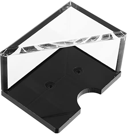 KONTONTY Playing Card Storage Holder Acrylic Poker Card Stand for Home Office and Game Night Lightweight Stylish for Organized Storage