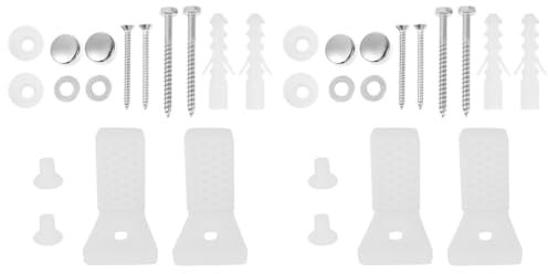 Hemobllo 2sets Fissaggio Per Wc Shape e Nylon Per Installazione e Bidet Resistente e Facile Installare Compatibile Accessori Wc Standard