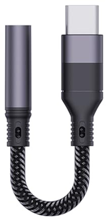 YIGZYCN Adaptador de sonido USB tipo C a 3,5 mm para auriculares USB C Auxs Cable de auriculares para teléfono 16 15