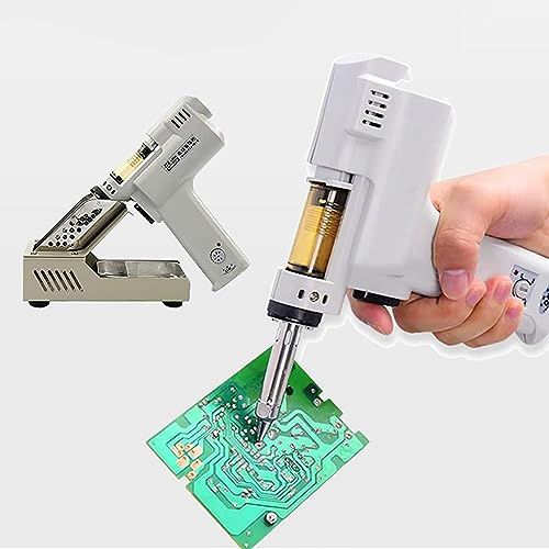 Electric Vacuum Desoldering Pump, Solder Sucker Gun with 1.0mm Nozzle, Heavy Duty Suction Tool for Tin Removal, Precision Mechanical Equipment