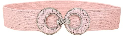 HSTWODE Damen Breiter Elastischer Gürtel,Stretchy Gürtel für Kleider Hüftgürtel Schnalle Gürtel für Kleider und Outfits