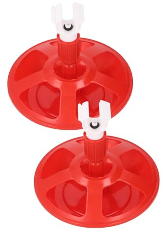 Hamwesh 2 Pack Automatic Chicken Waterer, PP Material, Multiple Compartments, G3/4 Round Pipe, for Chickens Ducks Geese Quail, with Efficient Water Usage