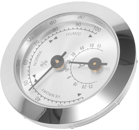YARNOW Hygrometer Violin Accessories Analog Thermograph Hygrometer for Violin Case Temperature Monitor Humidity Instrument Care