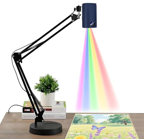 Proiettore artistico per tracciare e dipingere, risoluzione 1920×1080, connettività multimodale, rotazione a 360°, compatibile con iOS/Android, ideale per progetti A4/A3 e decorazione torte
