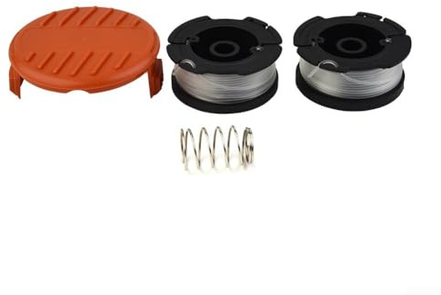 snowchecking Spool Line and Protective Cover Cap for Black and Decker For GLC3630L and For GLC3630L20 Cordless Trimmers Auto Feed Compatible
