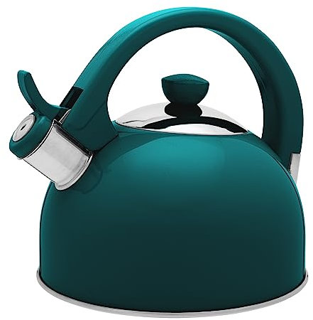 Galicja Bollitore in acciaio inox Molly – Caldaia a gas – Fornello a gas – Bollitore a pipa – Bollitore a fischio – Bollitore a induzione – 1,7 l verde, HCZM267410__Z