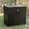 Olsen & Smith 775L Large Outdoor Garden Storage Box with Padlock - Big Capacity Plastic Shed Wheelie Bin Box Cabinet Cupboard - Ideal for 2x180L Wheelie Bins, Garden Tools, Toys & Much More