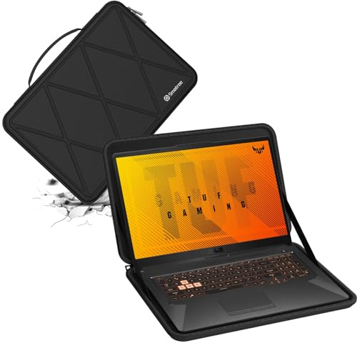 Smatree Hårt EVA-skyddande fodral kompatibelt med 17,3 tum ASUS TUF Gaming A17 2023/2022/2021, för ASUS TUF Gaming F17 2022/2021, 2021 ROG Zephyrus S17 GX703HS-XB99 bärbar dator smal väska (X8324)