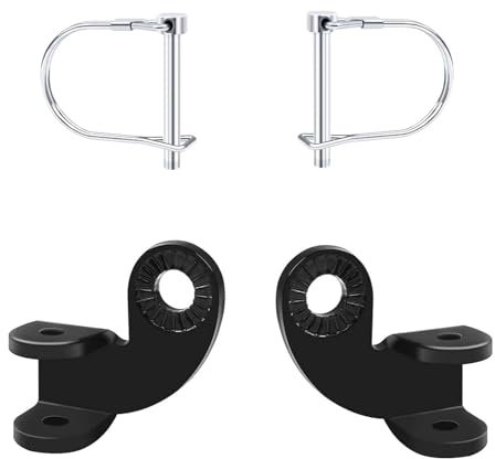 NIEEKRUN 2 Stück Fahrrad Anhängerkupplung, Fahrradanhänger Kupplung mit Sicherungsstift, Universal Fahrrad Anhängerkupplung Adapter für Kinderanhänger, Hundeanhänger, Fahrradanhänger
