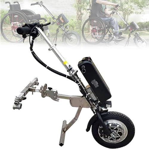 Rollstuhl-Zuggerät, elektrischer Handrad-Rollstuhl-Aufsatz, Rollstuhl-Umbau-Elektro-Set, für die meisten Rollstühle (B)