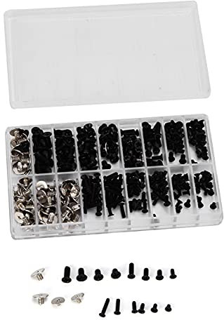 360-teiliges Computerschrauben-Set, Mikro-Kreuzschrauben-Sortiment aus Legiertem Stahl, M2, M2,5, M3-Befestigungselemente