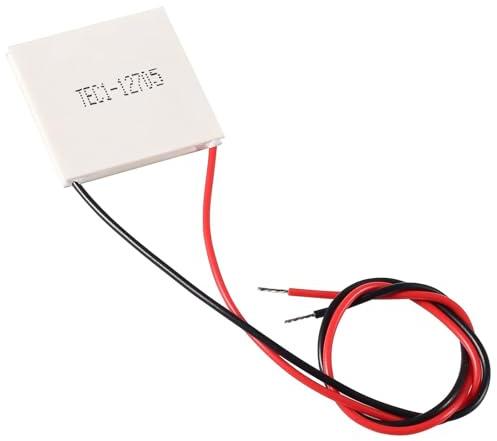 Peltier Modulo, Dissipatore Cella Peltier, Cella Peltier TEC1-12705, Piastra di Refrigerazione, Cella di Peltier, Piastra di Refrigerazione Peltier di Raffreddamento Termoelettrico, 12V 5A, 40x40MM 