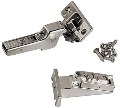 Blum Clip Top Blumotion Frein de charnières, 110 degrés, fermeture automatique, visage Cadre, avec plaques de montage (Inset – Lot de 8)