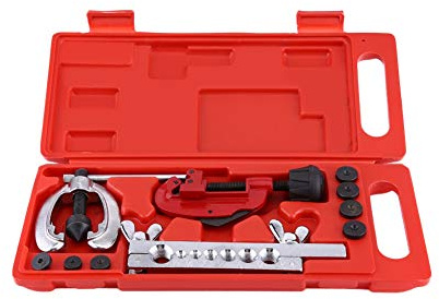 lyrlody Kit de Herramientas de Avellanamiento y Corte, 10 Piezas, para Reparación de Tubos de Freno Hidráulico, Aluminio, Cobre, Latón