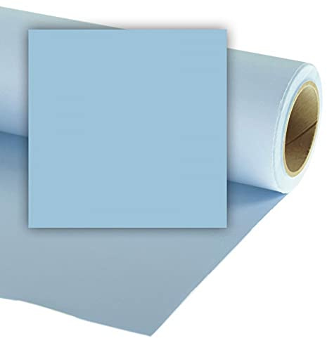 Fondale fotografico in carta Celeste 2.72mx11m per studio fotografico con anima di cartone Misti Blue